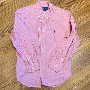 Ralph Lauren Kids Red Checkered Button Down Shirt